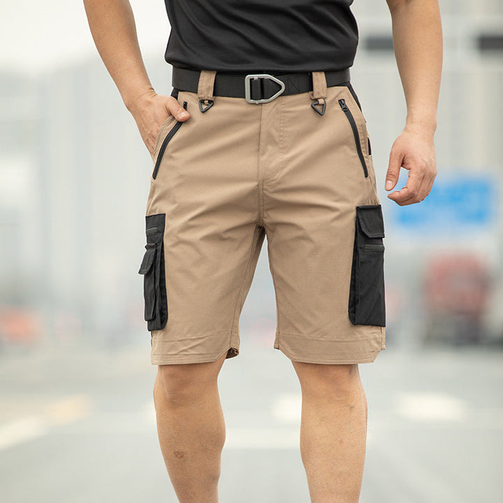 Short tactique léger imperméable multipoches à séchage rapide