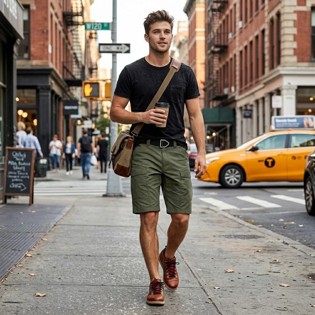 Short tactique homme imperméable multipoches