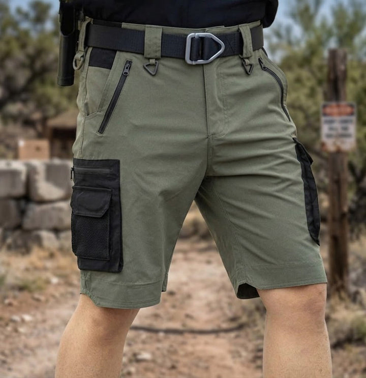 Short tactique léger imperméable multipoches à séchage rapide
