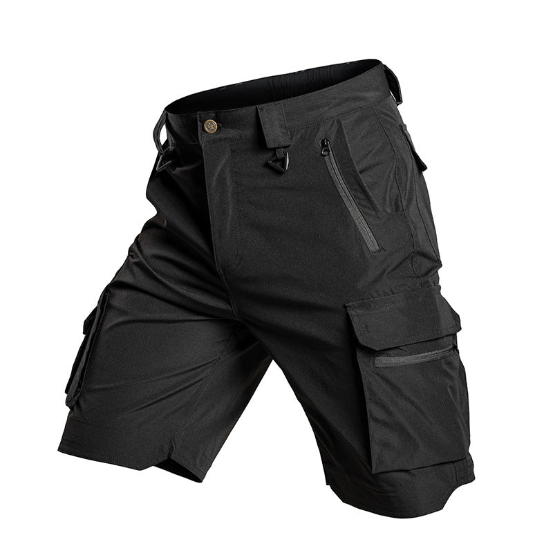 Short tactique léger imperméable multipoches à séchage rapide