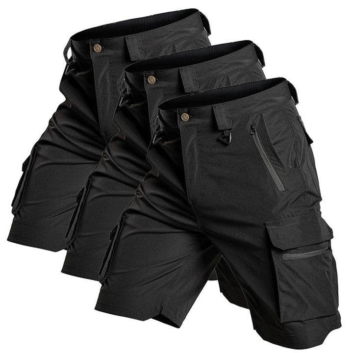 Short tactique léger imperméable multipoches à séchage rapide