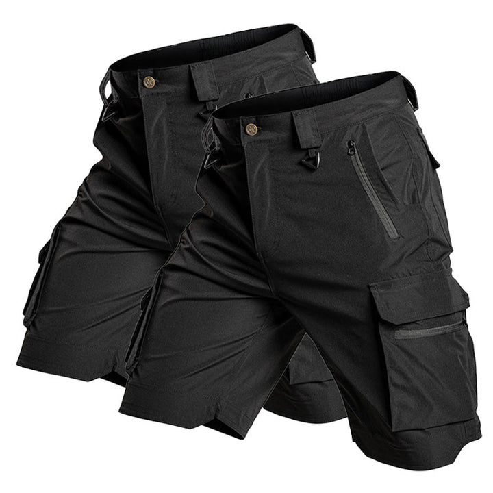 Short tactique léger imperméable multipoches à séchage rapide