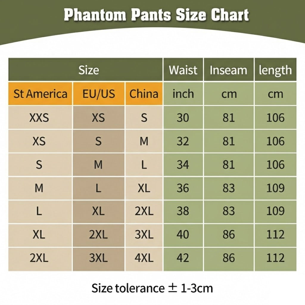Pantalon Cargo Phantom Pro – Vert ranger