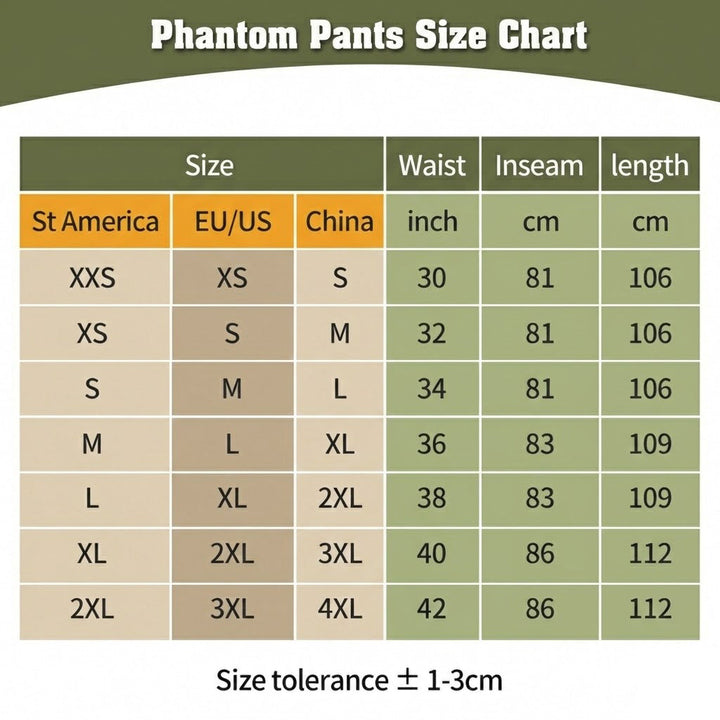 Pantalon Cargo Phantom Pro – Vert ranger