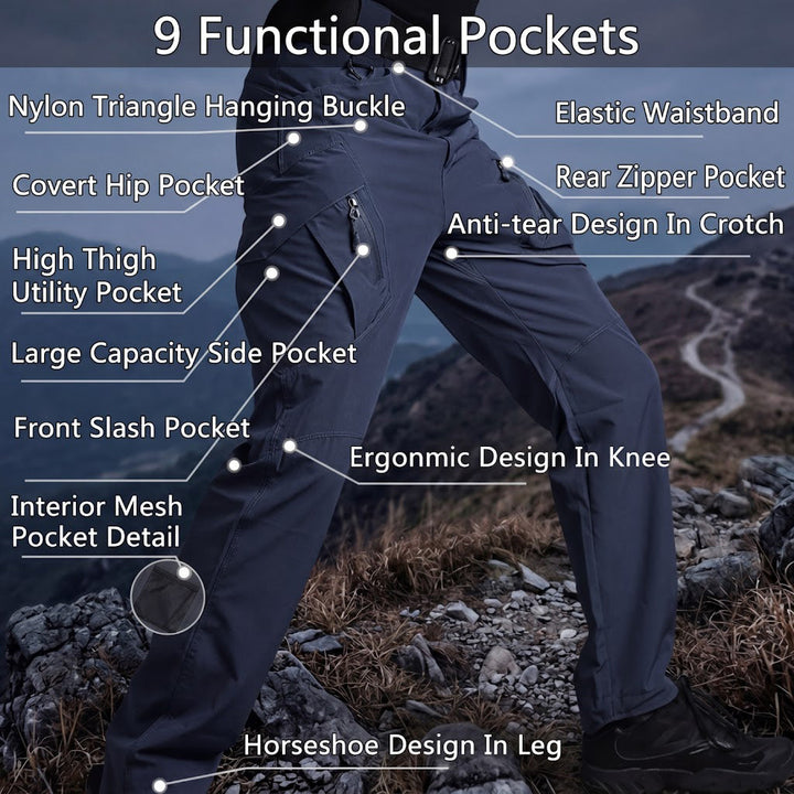 Pantalon Archon IX9 léger et stretch – Bleu marine