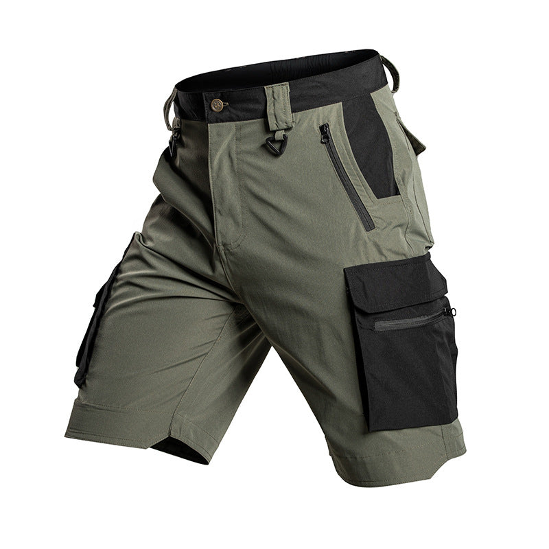 Short tactique léger imperméable multipoches à séchage rapide