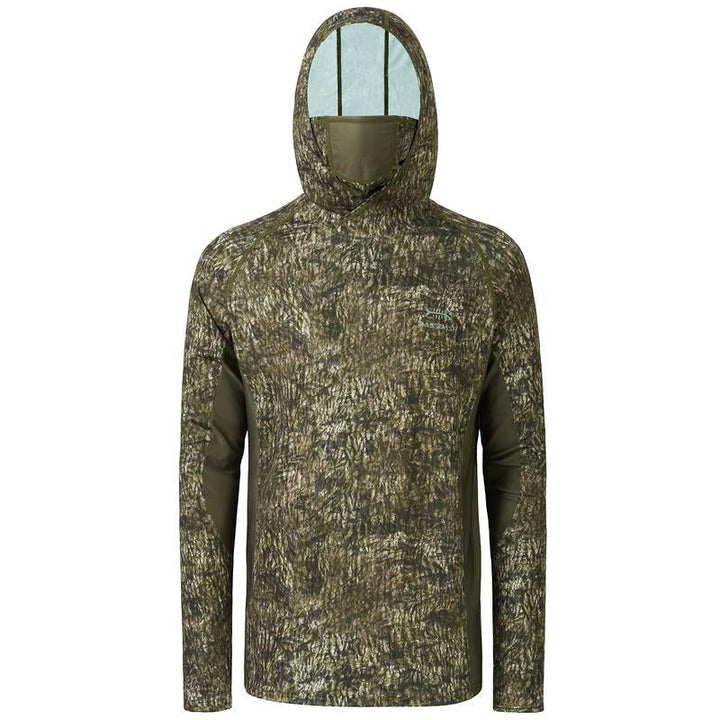Haut de chasse camouflage TWS UPF 50+ à capuche et masque