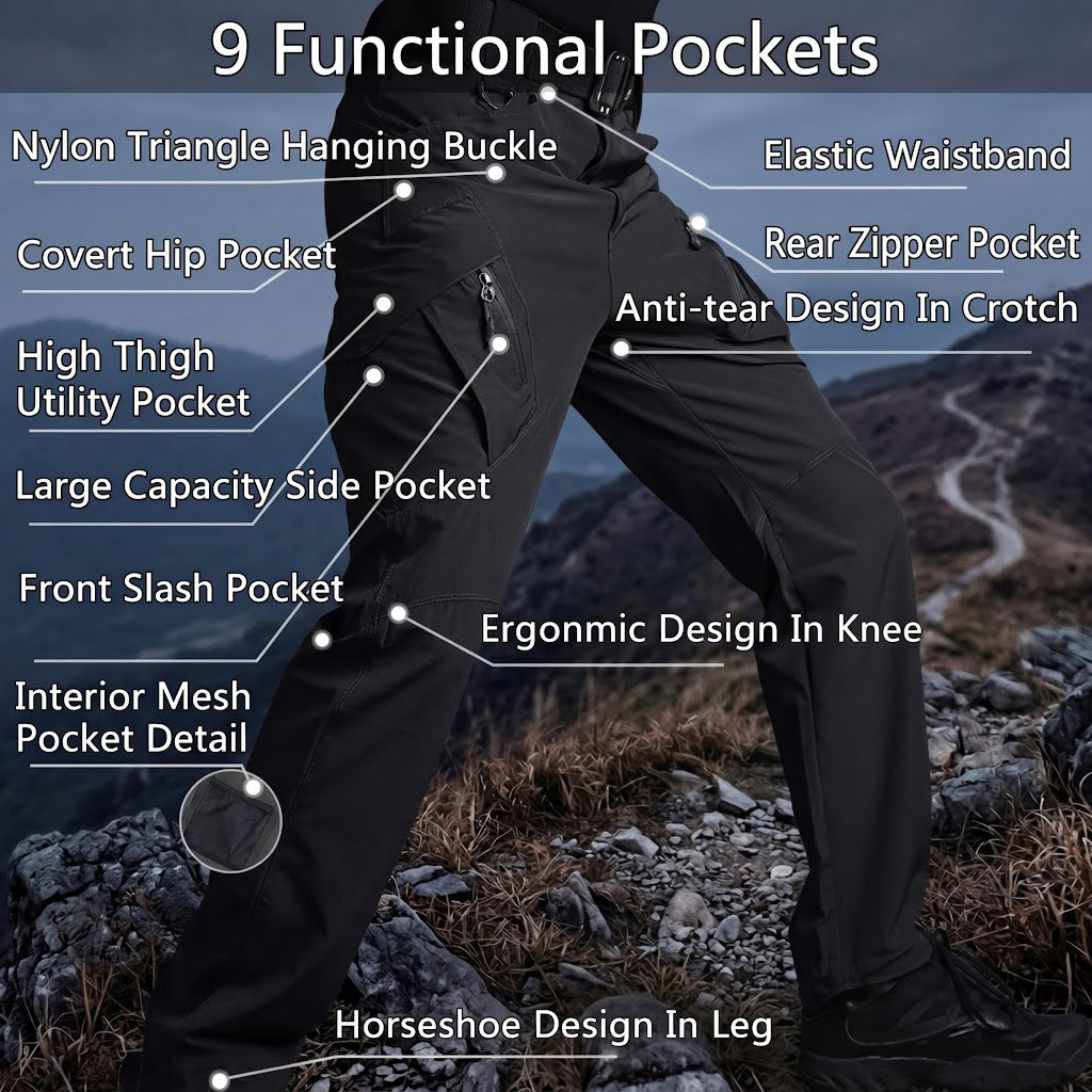 Pantalon Archon IX9 léger et stretch – Noir