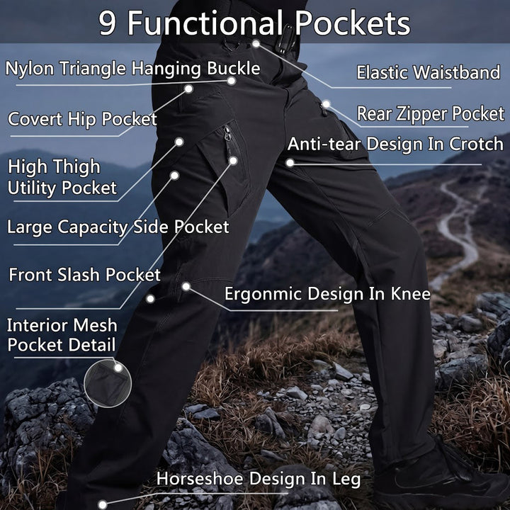 Pantalon Archon IX9 léger et stretch – Noir