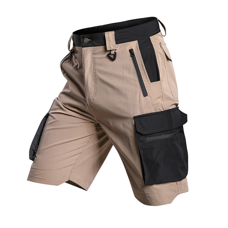 Short tactique léger imperméable multipoches à séchage rapide