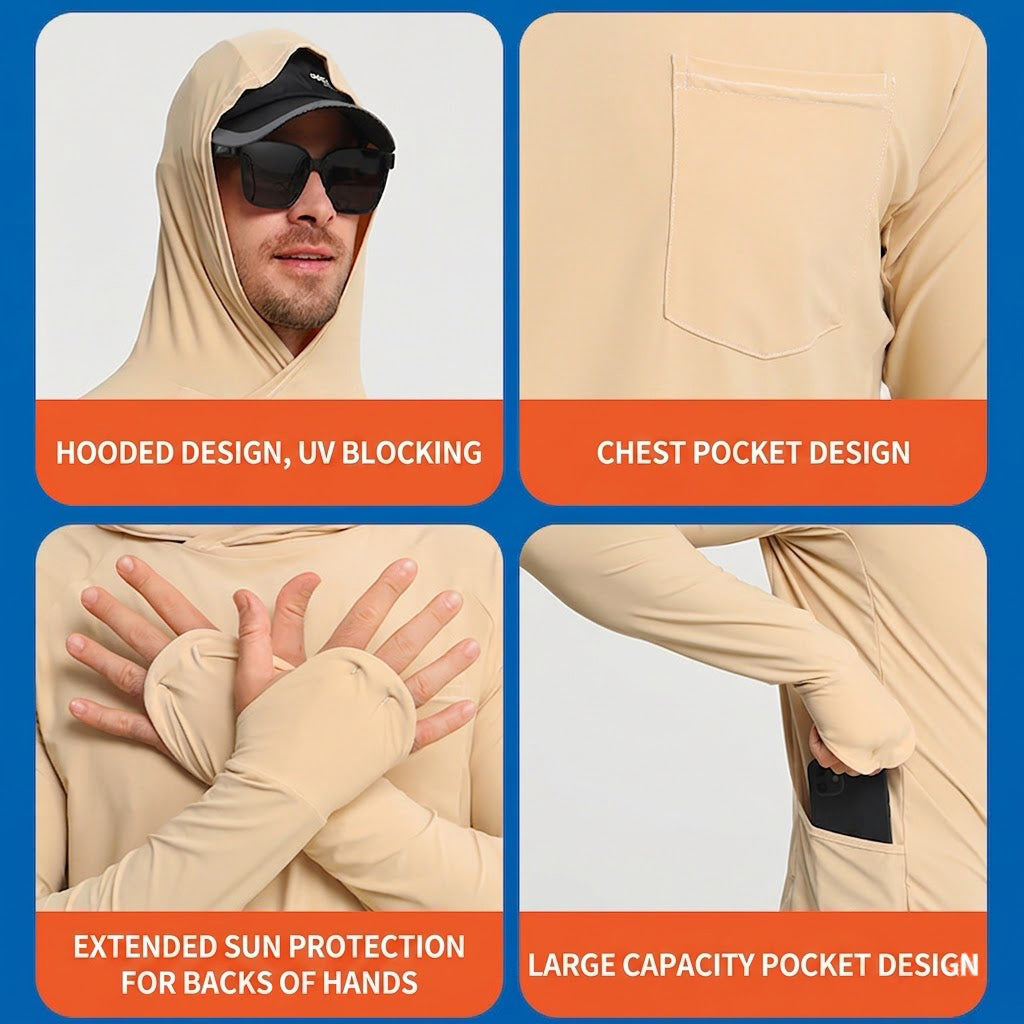 Chemise de pêche TWS extensible anti-UV à séchage rapide