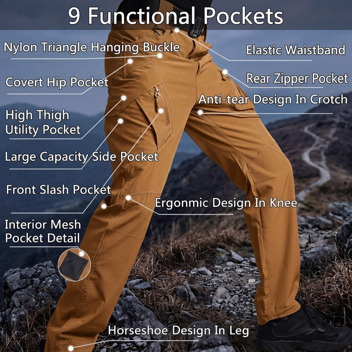 Pantalon Archon IX9 léger et stretch – Brun teck
