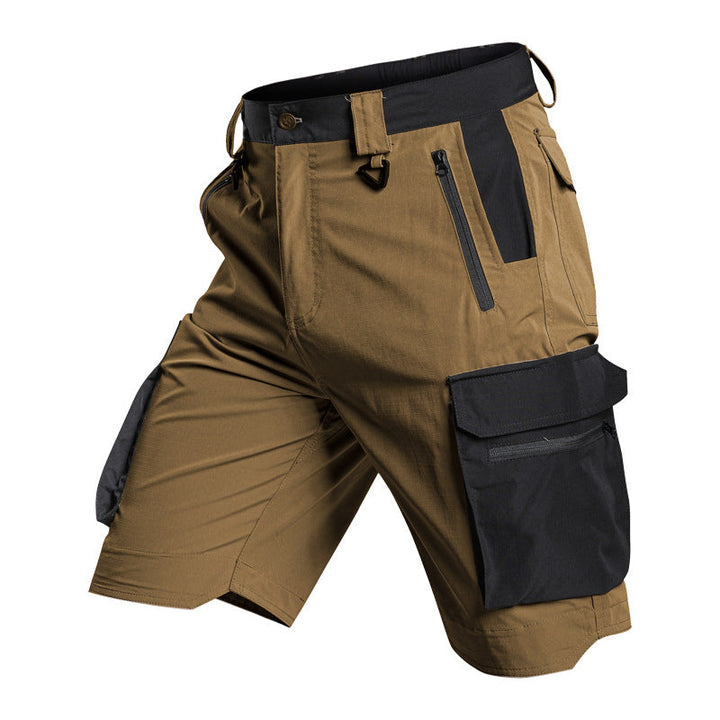 Short tactique léger imperméable multipoches à séchage rapide