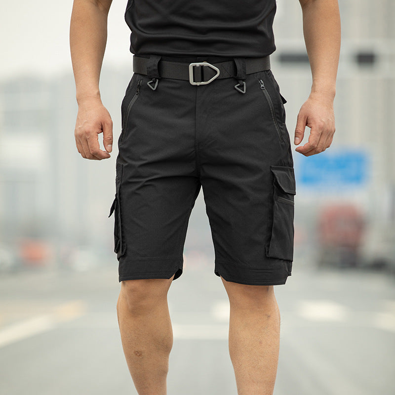 Short tactique léger imperméable multipoches à séchage rapide