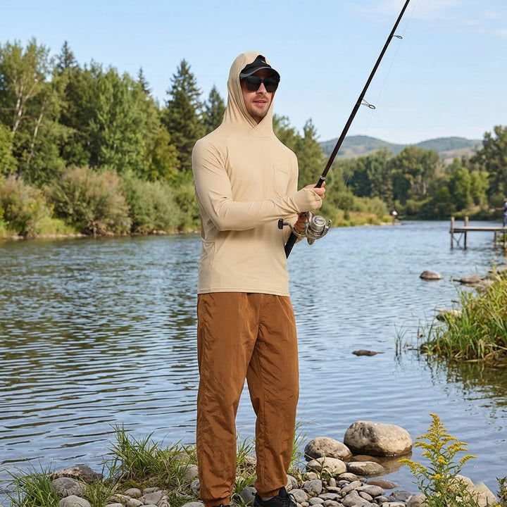 Chemise de pêche TWS extensible anti-UV à séchage rapide