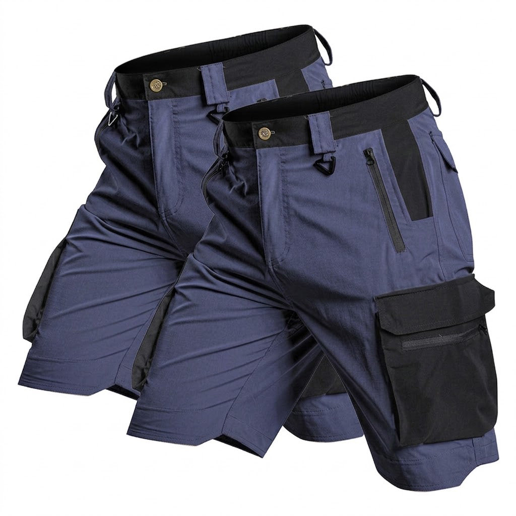 Short tactique léger imperméable multipoches à séchage rapide