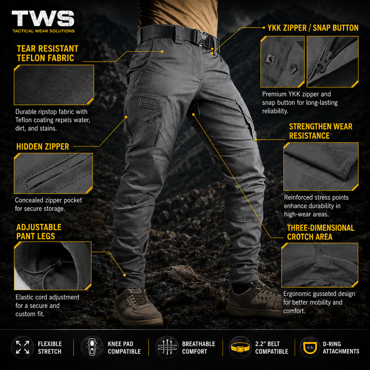 Pantalon Cargo Phantom Pro - Gris