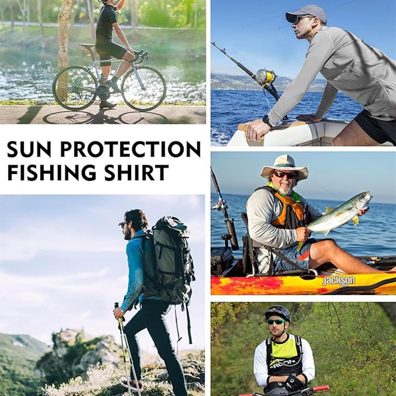 Haut de pêche extensible léger à capuche anti-UV